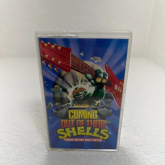1990 Teeenage Mutant Ninja Turtles Out Of Their Shells Cassette Tape Shel Tested - Picture 3 of 3